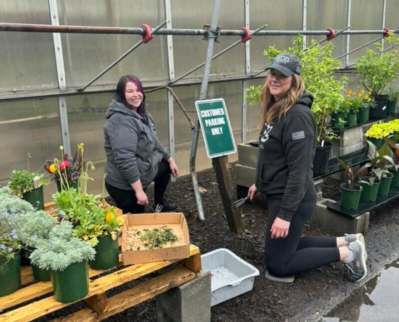 CACL Team members are volunteering with yard work in the community. They are happy to be serving Schuylkill County.