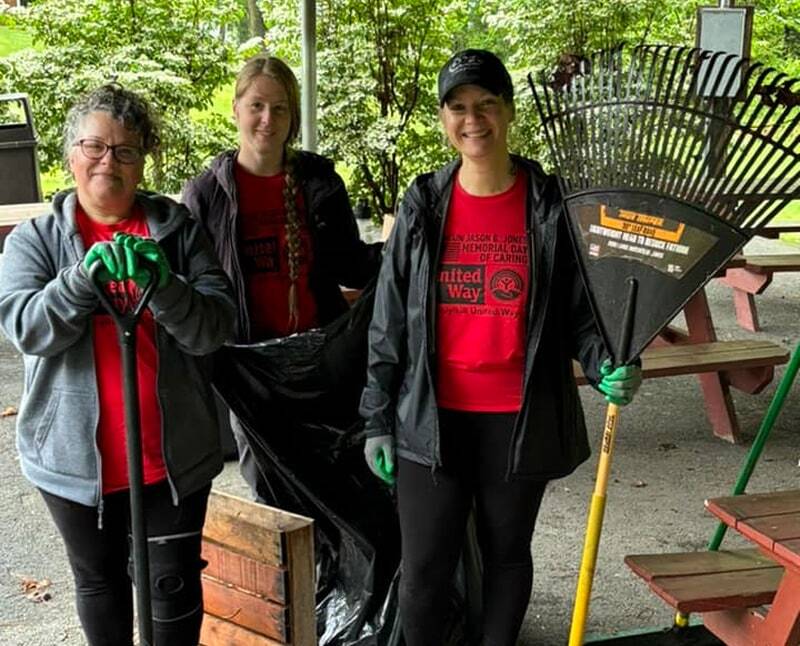 CACL FCU team members volunteering
